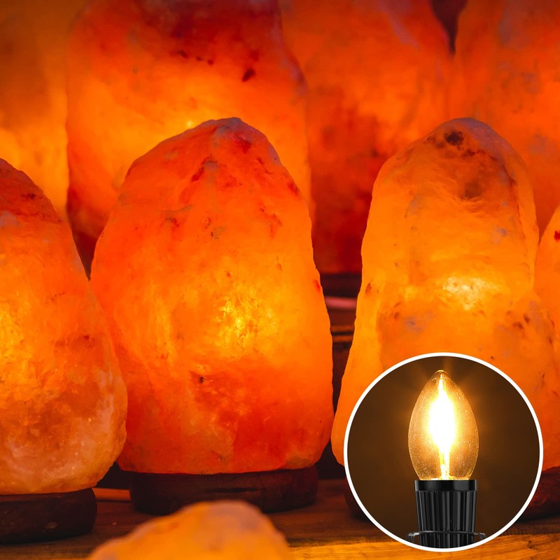 Macarrie 12 Pcs Single Salt Lamp Cord Replacement for Christmas