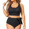 Trajes de baño de dos piezas de talla grande, bikini