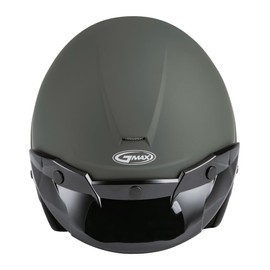 GMAX OF-2 Open-Face Helmet (Green, Large) - FMVSS 218 Approved