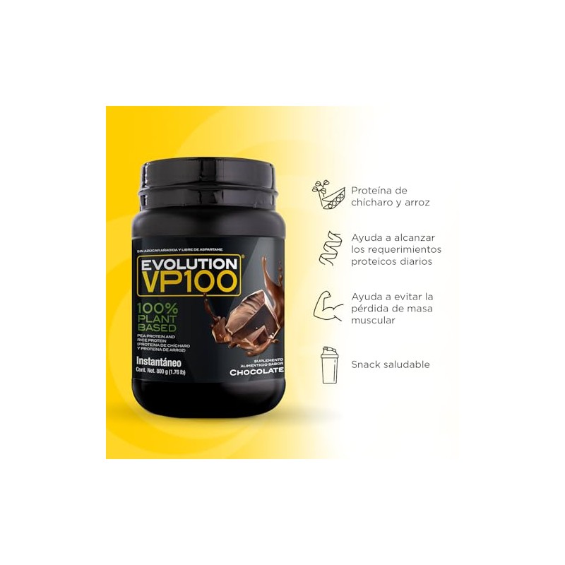 Evolution VP100 Proteína Vegana de Chícharo y Arroz