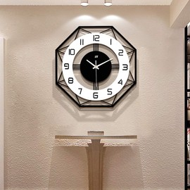 JUJUDA Large Wall Clocks for Living Room Decor Modern Silent Wall Clock for Home House Kitchen Bedroom Decorative Big Wall Clock Non Ticking Battery Operated Quartz for Bathroom Outdoor Indoor 17 in