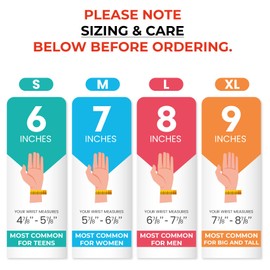 EFX Balance Bracelet for Men & Women (Great for Seniors), See Sizing Chart & Video - Surgical-Grade Silicone Band