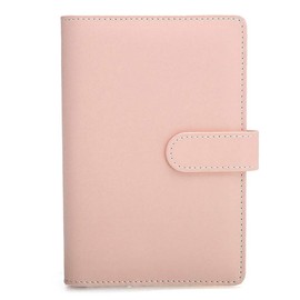A5 PU Leather Notebook Refillable Round Ring Binder Cover (with 6 Rings) for A5 Filler Paper, Travel Journal, Cover with Business Card Pocket, Writing Journal Cover with Magnetic Buckle