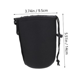 COHEALI 2Pcs Neoprene Camera Lens Pouch for DSLR Lenses Shockproof and Water Resistant Elastic Design Lightweight and Stylish Fit for Various Lens