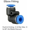 Emsoulnioi Air Hose Quick Fitting One-Touch Pipe Fitting Union Straight