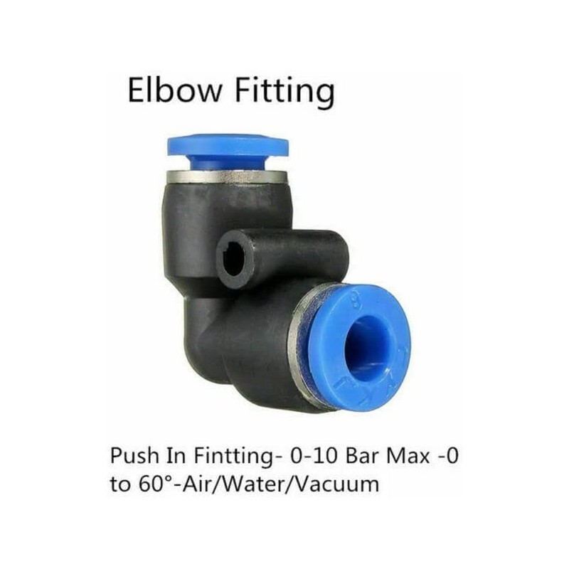 Emsoulnioi Air Hose Quick Fitting One-Touch Pipe Fitting Union Straight