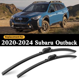 GARDIMU Front and Rear Windshield Wiper Blades, 3 Pcs Front and Back Windshield Wipers Blades Replacement for Subaru Outback 2020-2024, Car Window Wiper Blades for 2020 2021 2022 2023 2024.