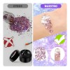 9pz Body Glitter Maquillaje Cabello Cuerpo Brillos Colores