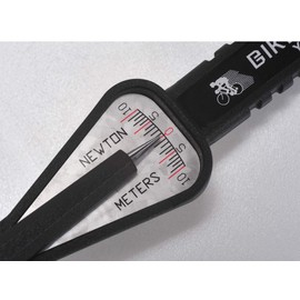 BIKE HAND YC-637+BITS Compact Torque Wrench with BITS (Simple Scale Reading Type), Measuring Range: 1Nm to 10Nm, Black