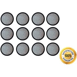 Premium Replacement Charcoal Water Filter Disks for Mr. Coffee Machines - 12 Pack