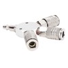 3 Way Air Splitter 1/4 Inch NPT Male Thread 3