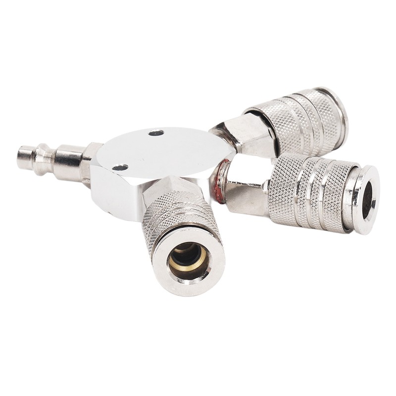 3 Way Air Splitter 1/4 Inch NPT Male Thread 3