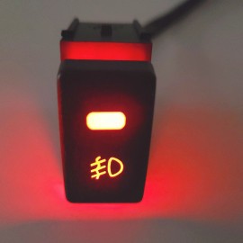 Mechanic Force Fit 2013-2015 Accord Sedan Fog Light On/Off Push Switch Button Red LED Indicator