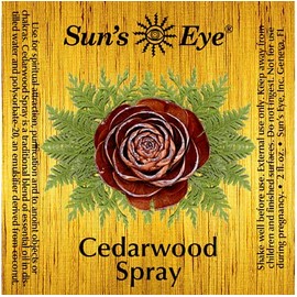 Cedarwood, Sun's Eye Spray/Mist, Large 8 Ounce Bottle