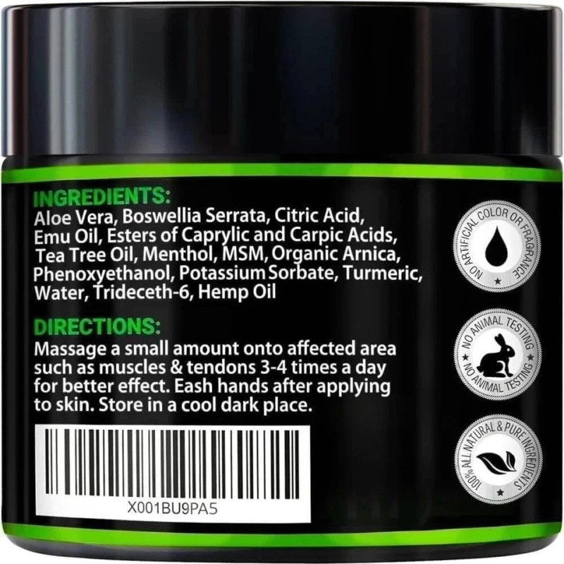 megacraze-store Hemp Cream Maximum Strength - Soothing Relief for Back,