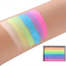 Pintacaritas Facial para Niños, Pintura para Cara Niños, Kit de Pintura Corporal a Base de Agua 6 Colores para Pintura Facial y Corporal Festivales Fiestas Pintura de Bricolaje