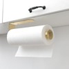 theaoo Paper Towel Holder Under Cabinet, One-Hand Tear, Wall Mount,