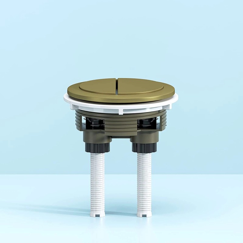 HOROW 48mm Toilet Flush Button Gold Dual Flush for HOROW