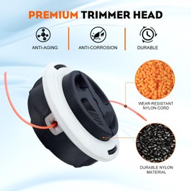 Hipa C26-2 Trimmer Head for Stihl FS56RC FS90R FS55 FS55R FS56RC FS90 FS56 FS70 FS89 FS91 FS94 FSA90 FSA90R FS131 FS131 FS56RC Brushcutter Trimmer 4002 710 2169 Dual Line WeedEater Head