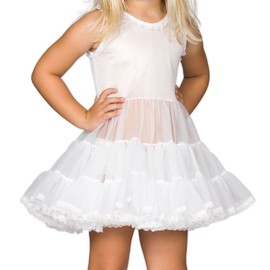 I.C. Collections Baby Girls White Bouffant Slip Petticoat, 12m