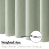 MIULEE Extra Long Linen Spring Shower Curtain 84 Inches Long