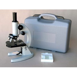 AmScope M60A-PS25 Monocular Student Compound Microscope 40X - 640X + 25 Prepared Slides