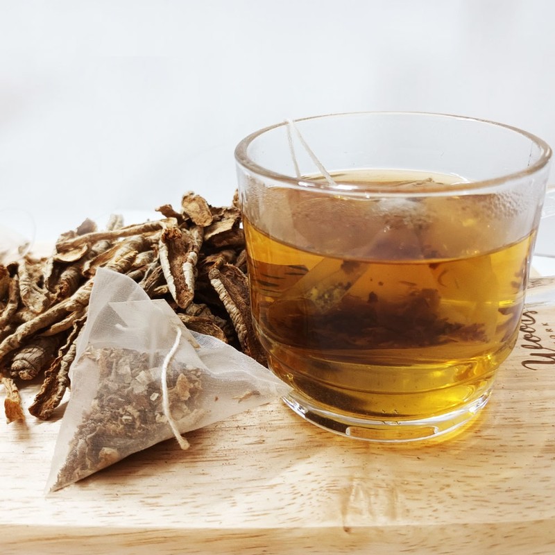 Sanhaerang Handmade Roasted Deodeok Tea Sasam Raw Water Deokeum Tea