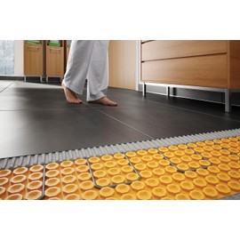 Schluter Ditra-Heat Electric Floor Heating Membrane with Uncoupling, Waterproofing, Vapor Management and Load Support - Ideal for Tiles and Stone - 1/4" Thickness, 8.4 Square Feet - DH5MA