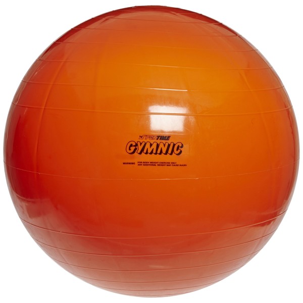 Gymnic Exercise and Play Ball with Thick Vinyl Exterior - 21 1/2 inches - Orange