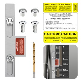 PFCKE Generator Interlock Kit Compatible with Square D Generator Interlock Kit for Homeline Meter Main 150 or 200 amp Breaker，for Safe Usage of Portable Power During Outage（SD-200SA）
