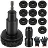 Muomdid Wheel Hub Cleaning Tool Set, 10 Pads for Drill