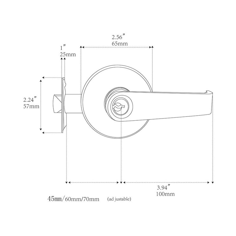 HAIFUAN Lever Door Handle Lock, for Use of Entry, Passage,