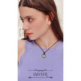 Amaxer Shema Yisrael Adjustable Necklace for Unisex Stainless Steel Hebrew Pendant Kabbalah Blessing Jewish Religious Rope Chain Jewelry (silver)