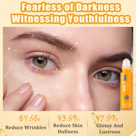 XIRUJNFD VC Anti-Wrinkle Eye Serum Oil, Ruy Eye Oil VC, Ruy Vc Serum, Lutein Roller Ball Anti-Wrinkle (2Pcs)