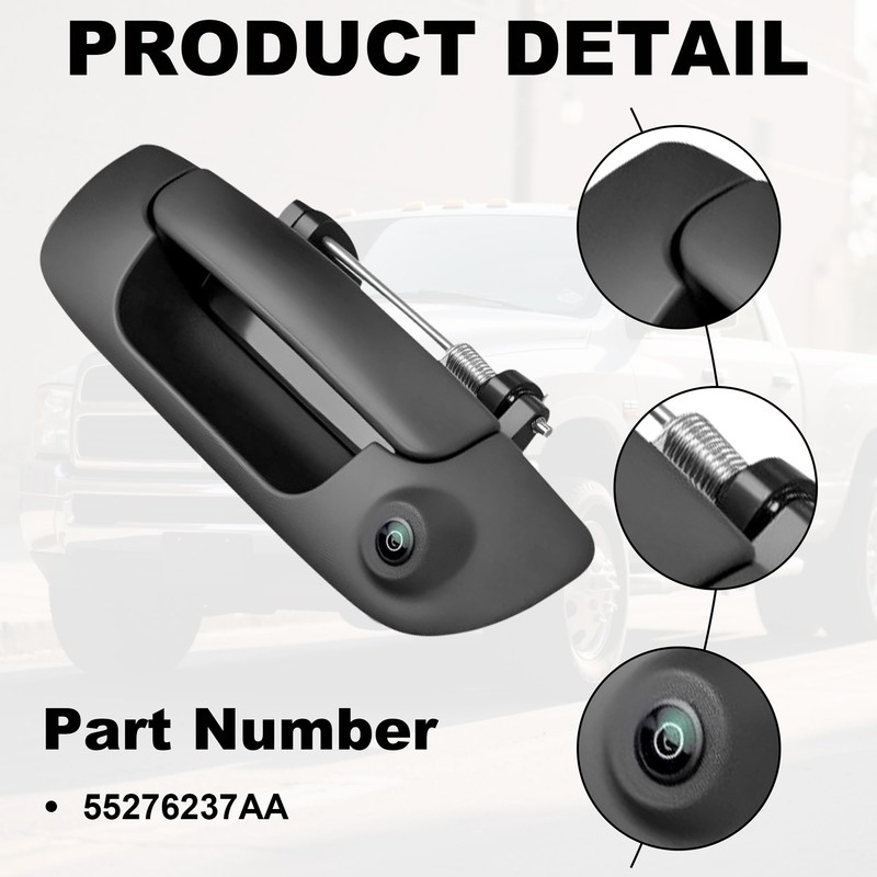 PartsFlow Rear View Backup Tailgate Handle Camera Compatible with 2002-2008