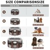 DONORO Dog Playpen 46" Portable Pet Play Pens for Small