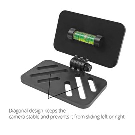 Universal Rear View Camera Bracket Mount - Heavy Duty Car Camera Lens Support Bracket with Adjustable Angle, 3M Adhesive & Screw Fixation for Backup, Reverse, License Plate Cameras