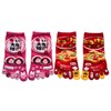 [Mode Select] Women's 5 Toe Socks, Characters, 2 Pairs Set,