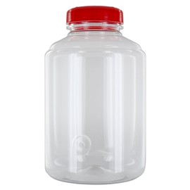 3 Gal Fermonster Wide Mouth Carboy #10 Drilled Stopper Econolock Airlock, Extra Solid Lid And Gasket