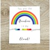 You Are The Rainbow in My Cloud Card, Rainbow Beads