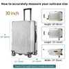 GigabitBest 30 Inch Full Clear PVC Luggage Cover, 0.4mm Thick