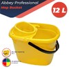 Abbey Plastic Mop Bucket with Wringer 12 Litre – Floor
