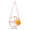 AIMALL Decorative Hummingbird Feeder with Orange Citrus Design – 7.08”