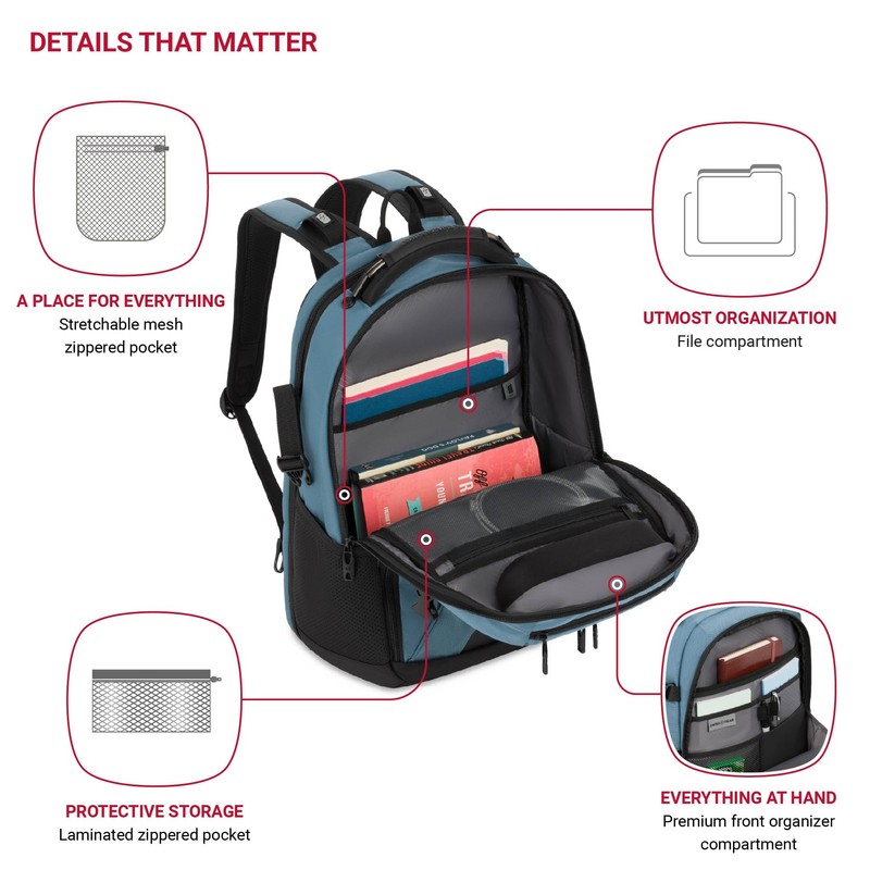 The Travel Tech Pro ScanSmart Laptop Backpack