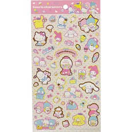 Sanrio Characters Pet Sticker Seal 1 Sheets 47 Pcs Decorative Scrapbooking Supplies Stationery (Fancy Mix)