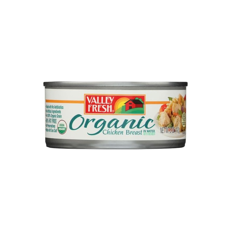 Valley Fresh Organic Chicken Breast in Water (3 Cans)