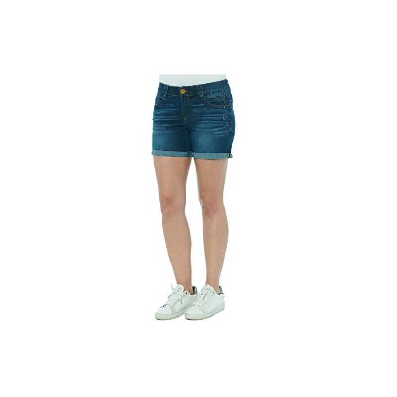 Democracy Women's Ab Solution 5" Short, Indigo, 14
