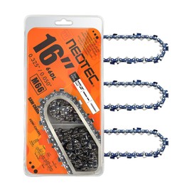 NEO-TEC 3 Pack 16 Inch Chain Saw Chain 0.050" Gauge 0.325" Pitch 66 Drive Links, Fits for 435, 445, 450E, 543XP and more - M66