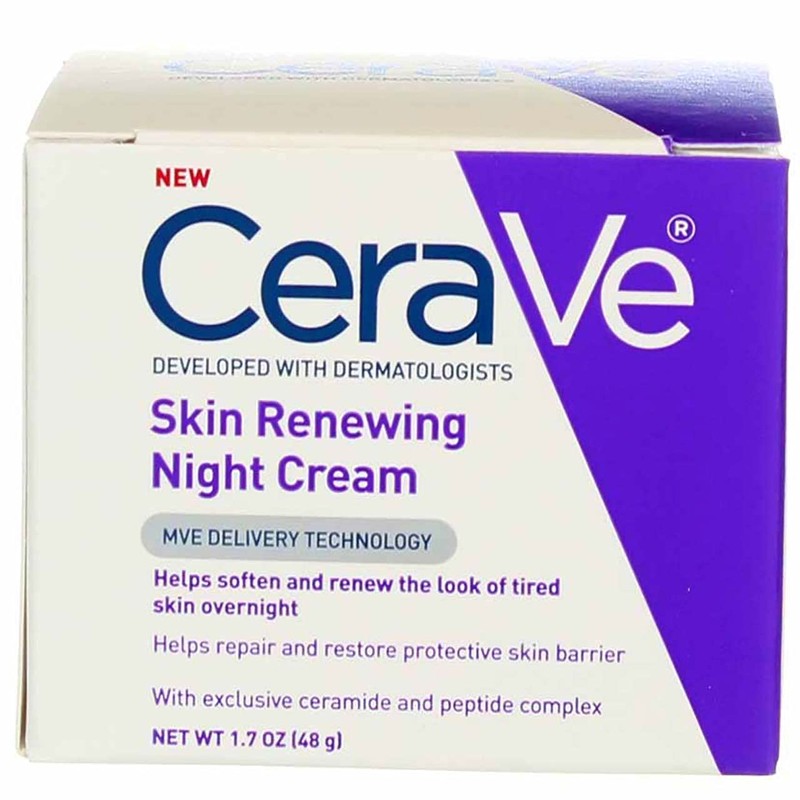 CeraVe Crema de noche renovada, 1.7 onzas