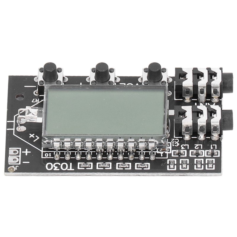 FM Transmitter Board Digital LCD 2 Channel 76MHz‑108MHz Stereo Audio